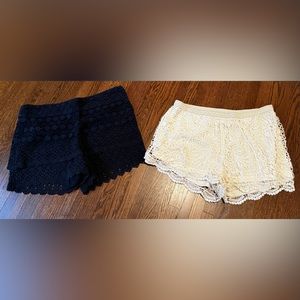 2-for-1! Crochet Shorts